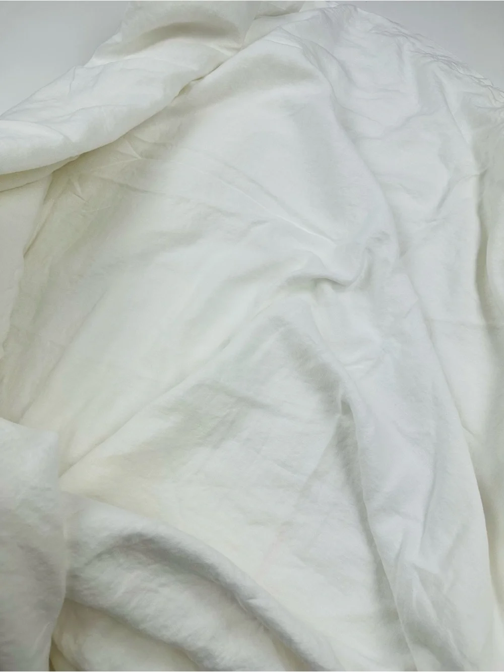 West Elm White Queen Size Linen Duvet Comforter Cover
